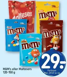 REMA 1000 M&M's eller Maltesers tilbud