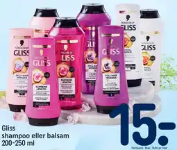 REMA 1000 Gliss shampoo eller balsam tilbud