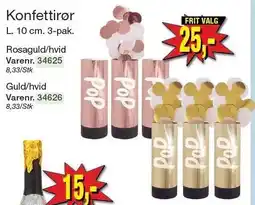 Harald Nyborg Konfettirør tilbud