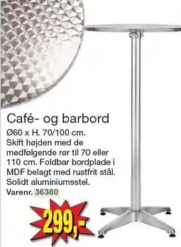 Harald Nyborg Café- og barbord tilbud