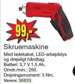 Harald Nyborg MITSUTOMO Skruemaskine tilbud