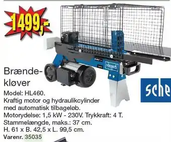 Harald Nyborg SCHEPPACH Brændekløver tilbud