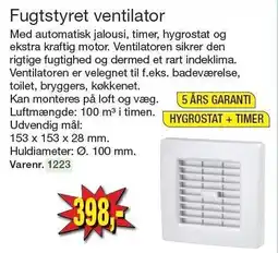 Harald Nyborg Fugtstyret ventilator tilbud