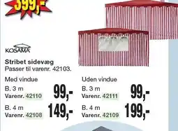 Harald Nyborg KOSAMA Stribet sidevæg tilbud