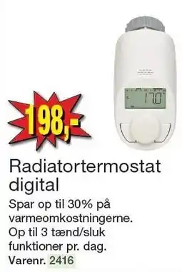 Harald Nyborg Radiatortermostat digital tilbud