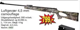 Harald Nyborg Luftgevær 4,5 mm camouflage tilbud
