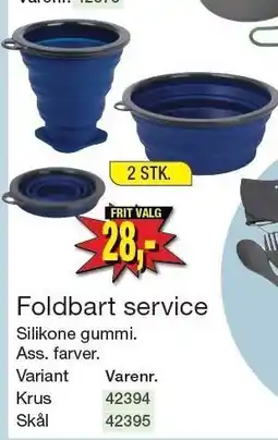 Harald Nyborg Foldbart service tilbud