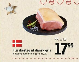 SPAR Flæskesteg af dansk gris tilbud