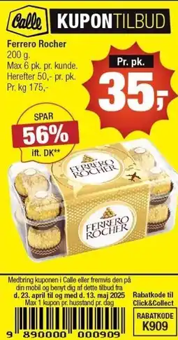 Calle Ferrero Rocher tilbud