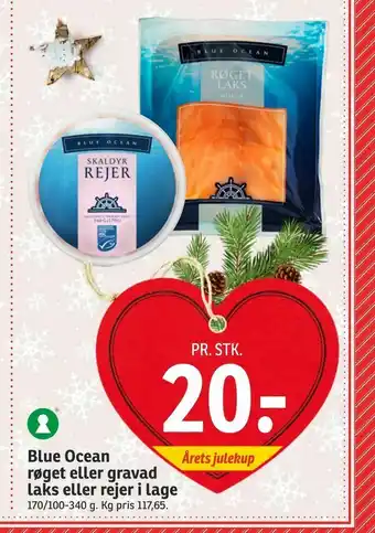 SPAR Blue Ocean røget eller gravad laks eller rejer i lage tilbud