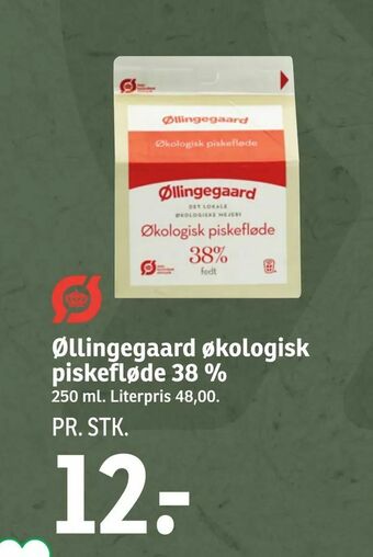 SPAR Øllingegaard økologisk piskefløde 38 % tilbud
