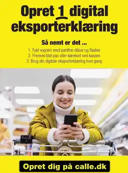 Calle Opret 1 digital eksporterklæring tilbud