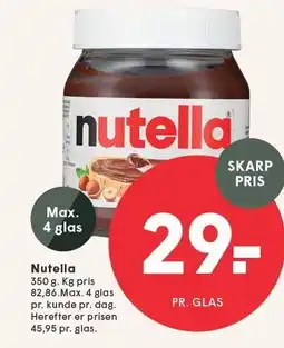 SPAR Nutella 350 g tilbud