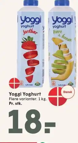 SPAR Yoggi Yoghurt 1 kg tilbud