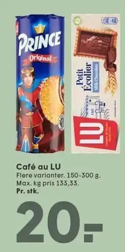 SPAR Cafe au Lu tilbud