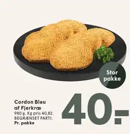 SPAR Cordon Bleu af Fjerkræ 980 g tilbud