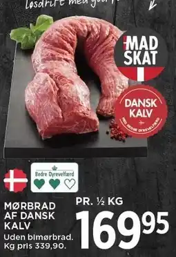 MENY MØRBRAD AF DANSK KALV tilbud