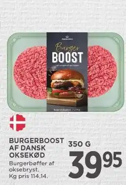 MENY BURGERBOOST AF DANSK OKSEKØD tilbud