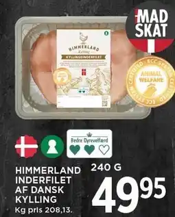 MENY HIMMERLAND INDERFILET AF DANSK KYLLING tilbud