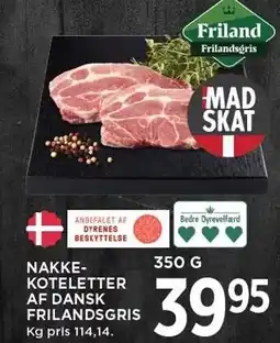 MENY NAKKEKOTELETTER AF DANSK FRILANDSGRIS tilbud