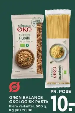 MENY GRØN BALANCE ØKOLOGISK PASTA tilbud