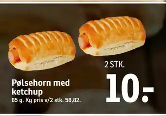 SPAR Pølsehorn med ketchup tilbud
