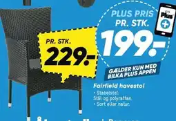 Bilka Fairfield havestol tilbud