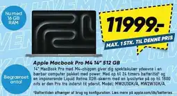 Bilka Apple Macbook Pro M4 512 GB tilbud