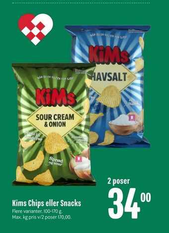 Min Købmand Kims Chips eller Snacks tilbud
