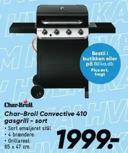 Bilka Char-Broil Convective 410 gasgrill - sort tilbud