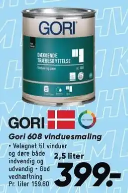Bilka Gori 608 vinduesmaling tilbud