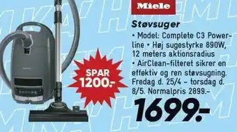 Bilka MIELE Støvsuger tilbud