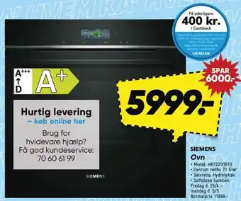 Bilka SIEMENS Ovn tilbud
