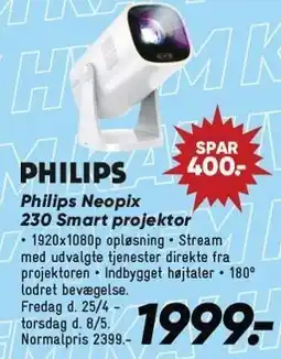 Bilka Philips Neopix 230 Smart projektor tilbud