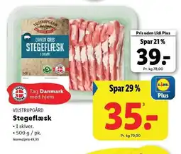 Lidl Stegeflæsk tilbud