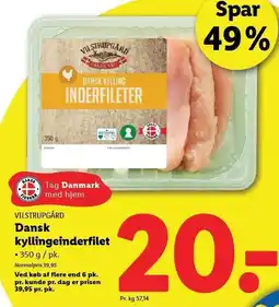 Lidl Dansk kyllingeinderlår tilbud