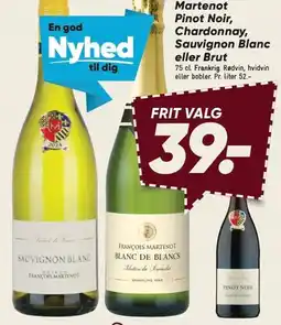 Bilka Martenot Pinot Noir, Chardonnay Sauvignon Blanc eller Brut tilbud