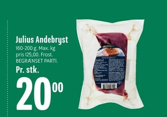 Min Købmand Julius Andebryst tilbud