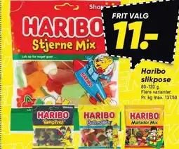 Bilka Haribo slikpose 80-120 g tilbud