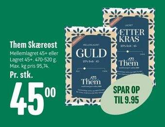 Min Købmand Them Skæreost tilbud
