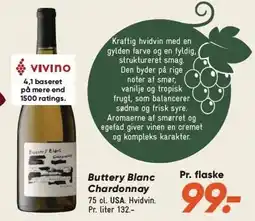 Bilka Buttery Blanc Chardonnay tilbud