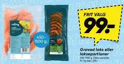 Bilka Gravad laks eller lakseportioner tilbud