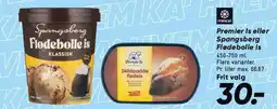 Bilka Premier Is eller Spangsberg Flødebolle is tilbud