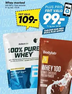 Bilka Whey marked tilbud