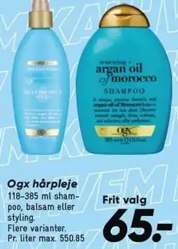 Bilka Ogx hårpleje tilbud