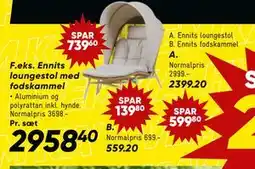 Bilka Ennits loungestol tilbud