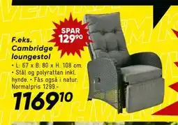 Bilka Cambridge loungestol tilbud