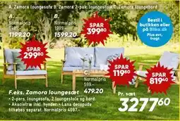 Bilka Zamora loungesæt tilbud