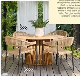 Bilka Modena havebord. Teaktræ tilbud