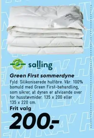 Bilka Green First sommerdyne tilbud